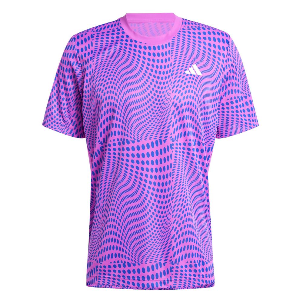 Playera Club Para Tenis Estampada Adidas Violeta Hombre