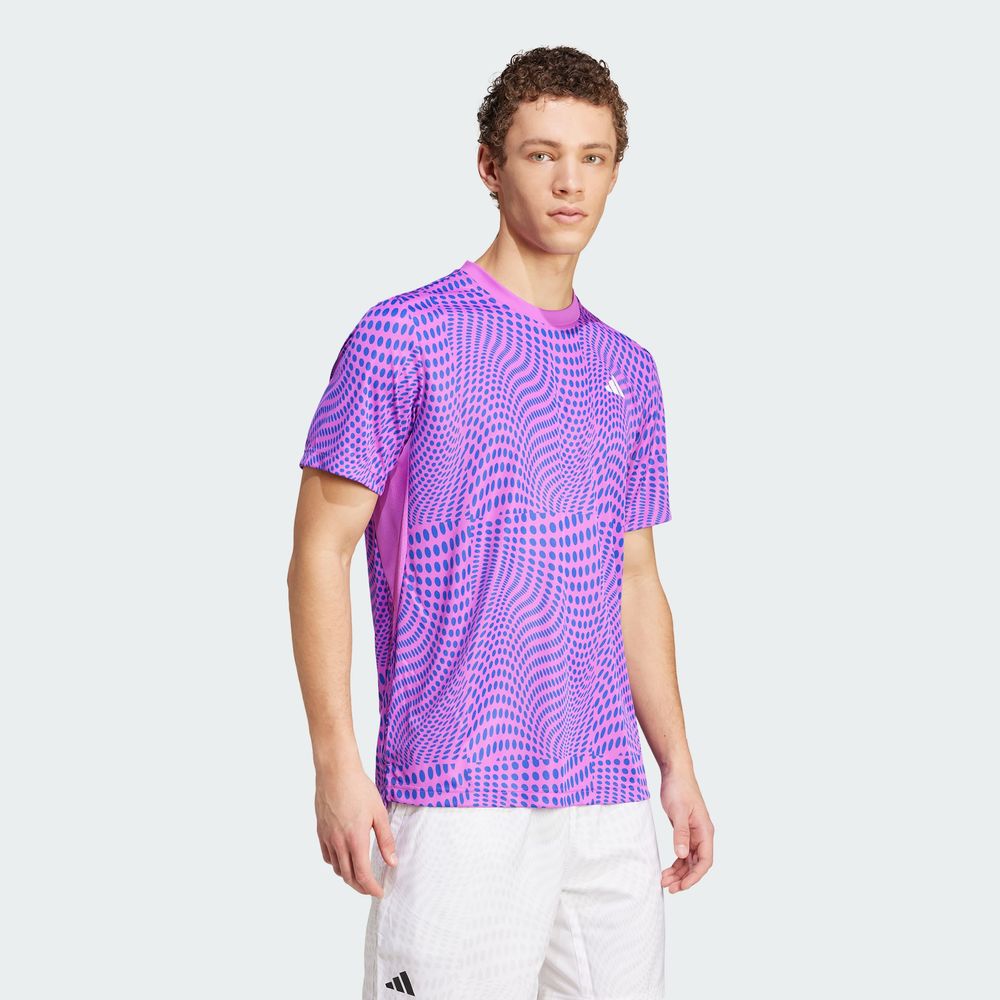 Foto 7 pulgar | Playera Club Para Tenis Estampada Adidas Violeta Hombre