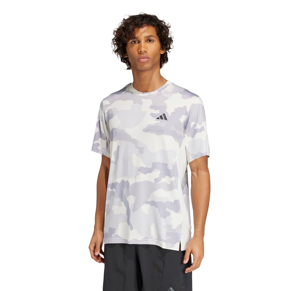 Foto 3 pulgar | Playera Train Essentials Camo Estampada Adidas Blanco Hombre