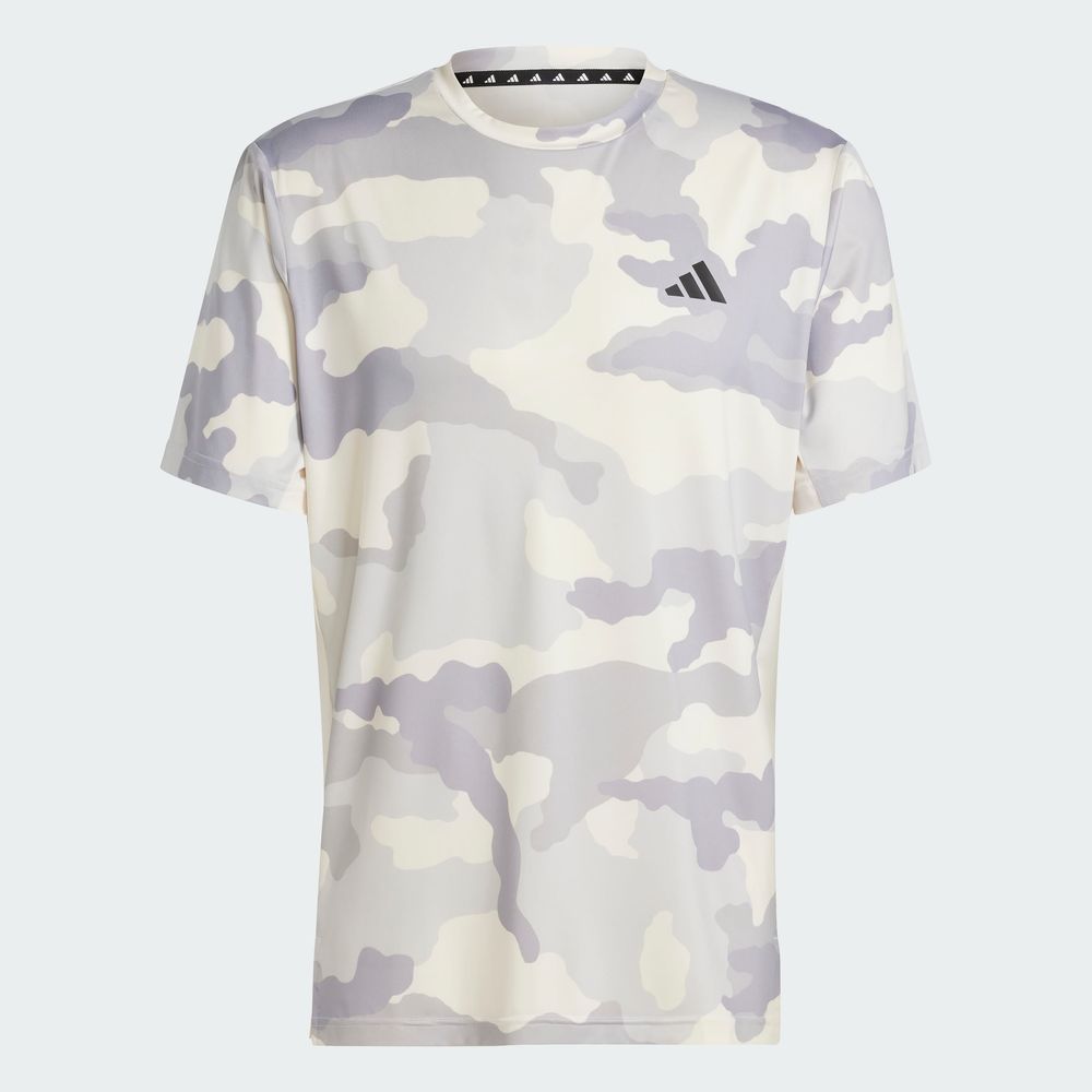 Foto 4 pulgar | Playera Train Essentials Camo Estampada Adidas Blanco Hombre
