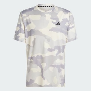 Foto 3 | Playera Train Essentials Camo Estampada Adidas Blanco Hombre