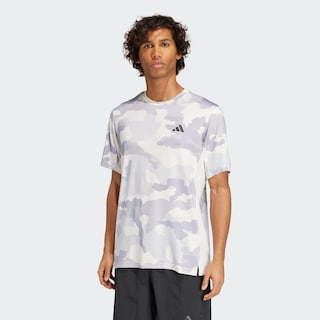 Foto 4 | Playera Train Essentials Camo Estampada Adidas Blanco Hombre