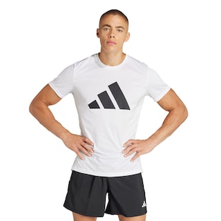 Foto 2 | Playera Run It Adidas Blanco Hombre