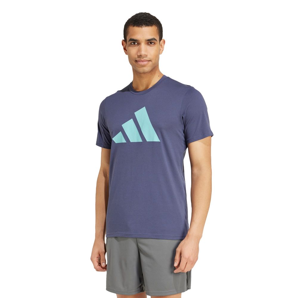 Foto 3 pulgar | Playera Deportiva Train Essentials Feelready Logo Adidas Azul Hombre