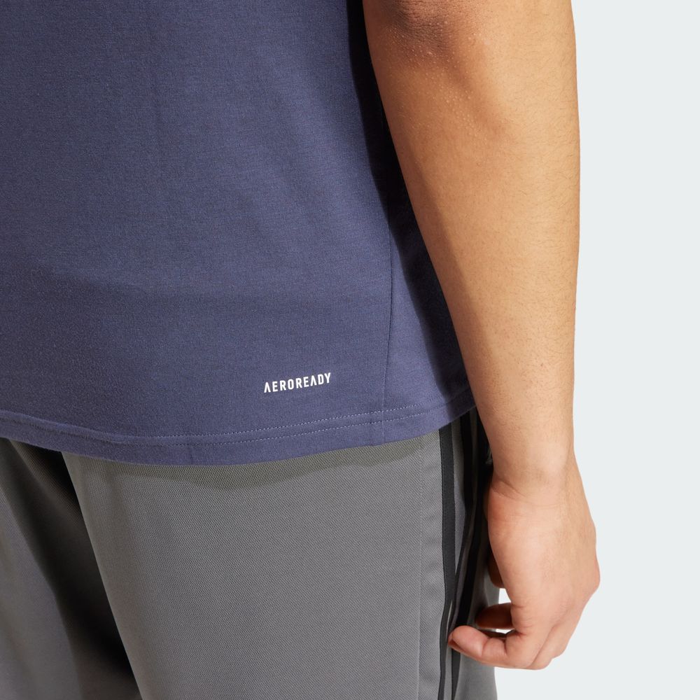 Foto 9 pulgar | Playera Deportiva Train Essentials Feelready Logo Adidas Azul Hombre