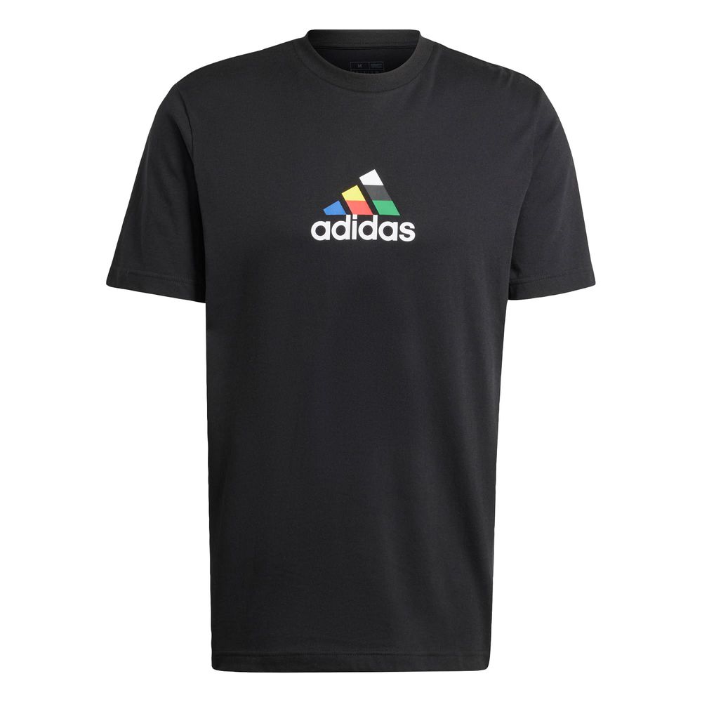 Foto 2 pulgar | Playera House Of Tiro Nations Estampada Adidas Negro Hombre