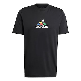 Foto 1 | Playera House Of Tiro Nations Estampada Adidas Negro Hombre