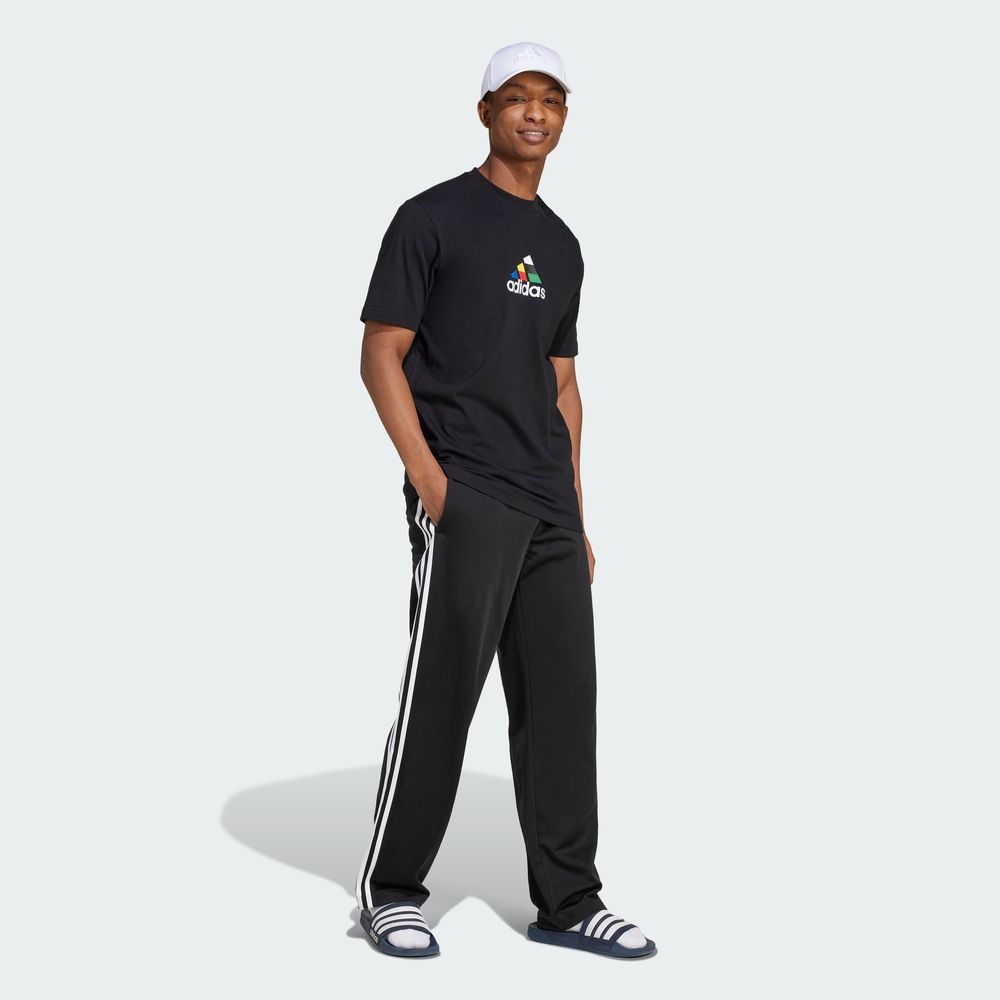 Foto 7 pulgar | Playera House Of Tiro Nations Estampada Adidas Negro Hombre