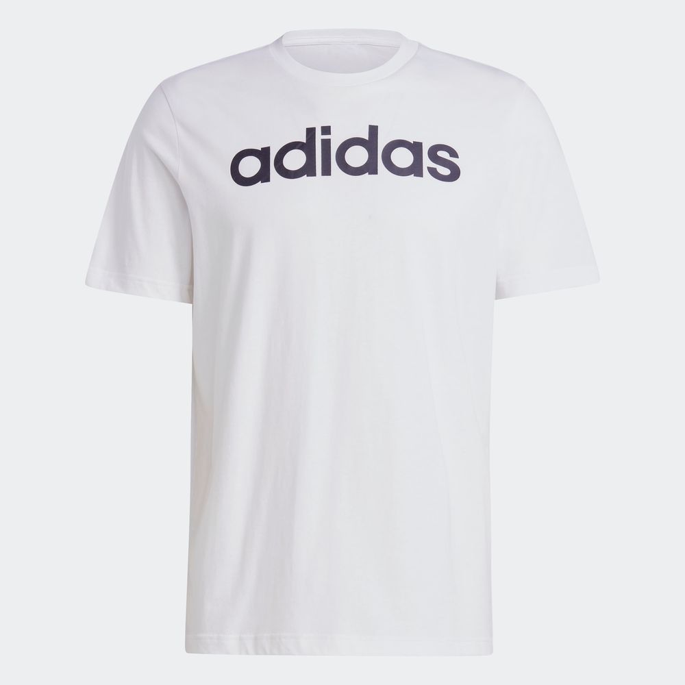 Foto 3 | Playera Adidas Essentials Jersey Blanco para Hombre