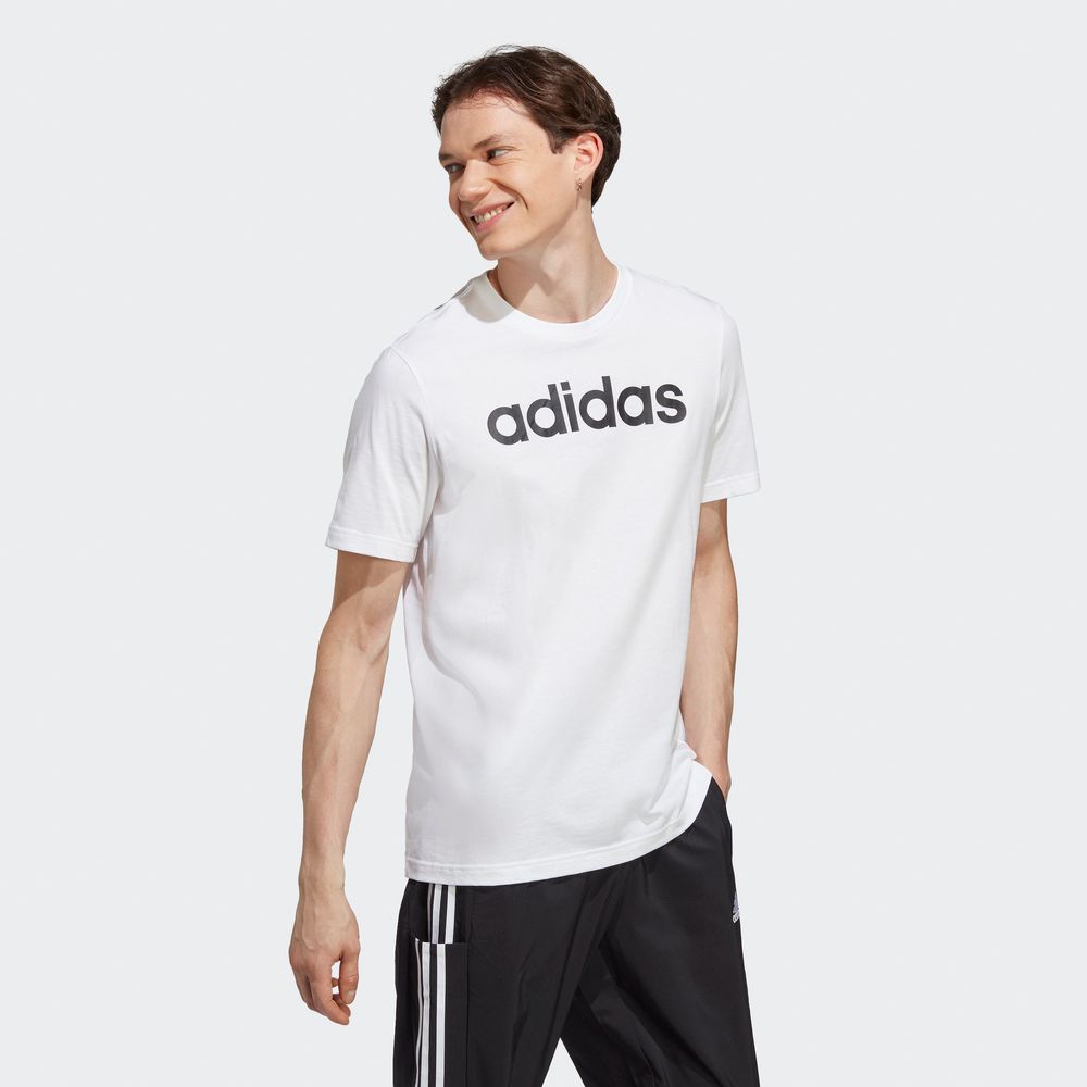 Foto 7 pulgar | Playera Adidas Essentials Jersey Blanco para Hombre