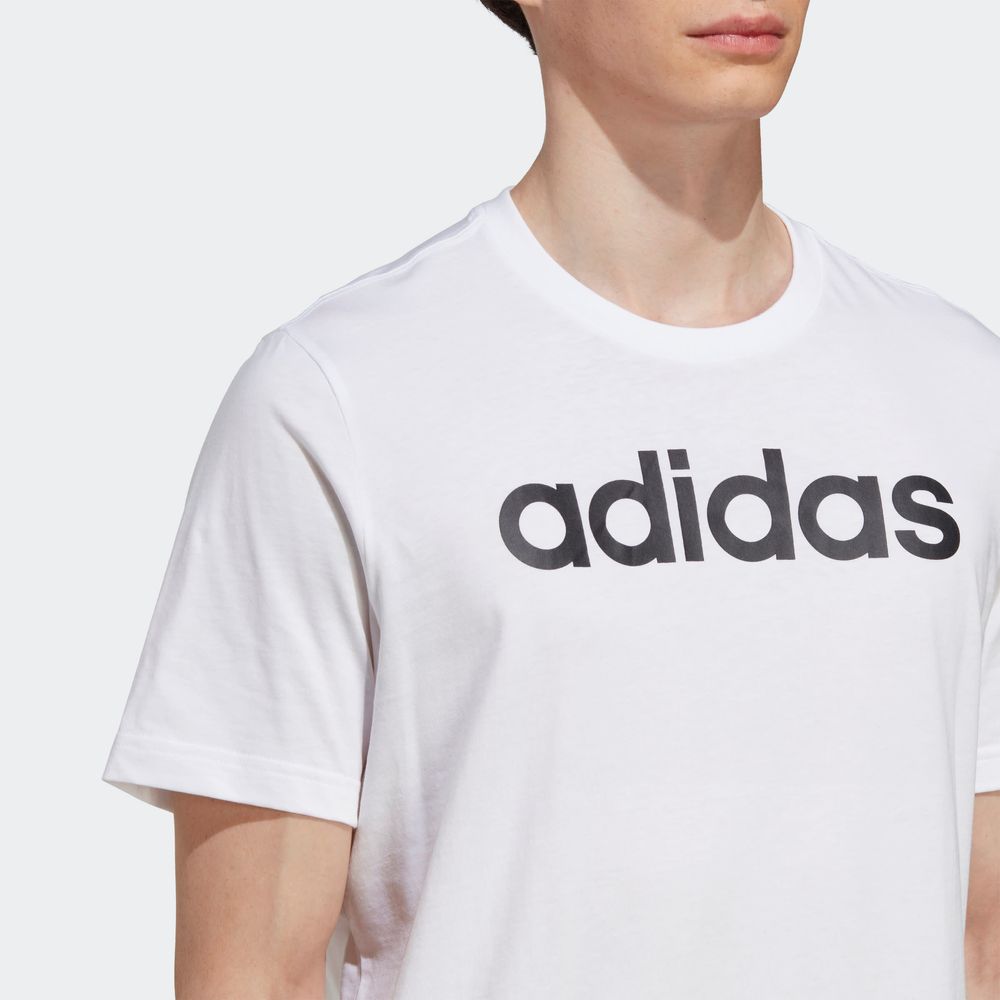 Foto 8 pulgar | Playera Adidas Essentials Jersey Blanco para Hombre