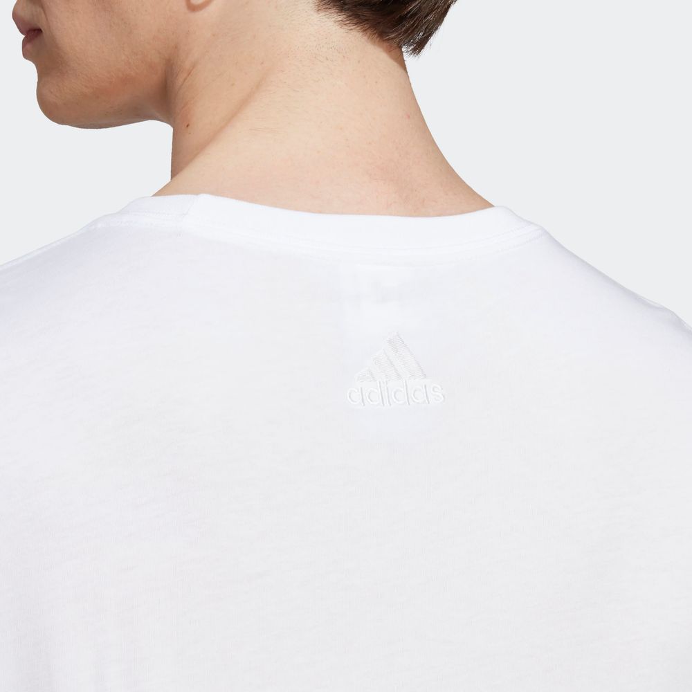 Foto 9 pulgar | Playera Adidas Essentials Jersey Blanco para Hombre
