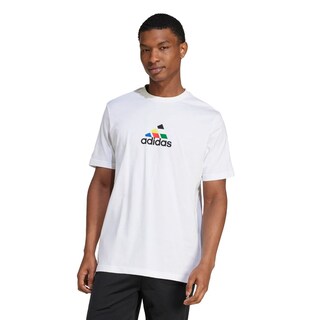 Foto 2 | Playera House Of Tiro Nations Estampada Adidas Blanco Hombre