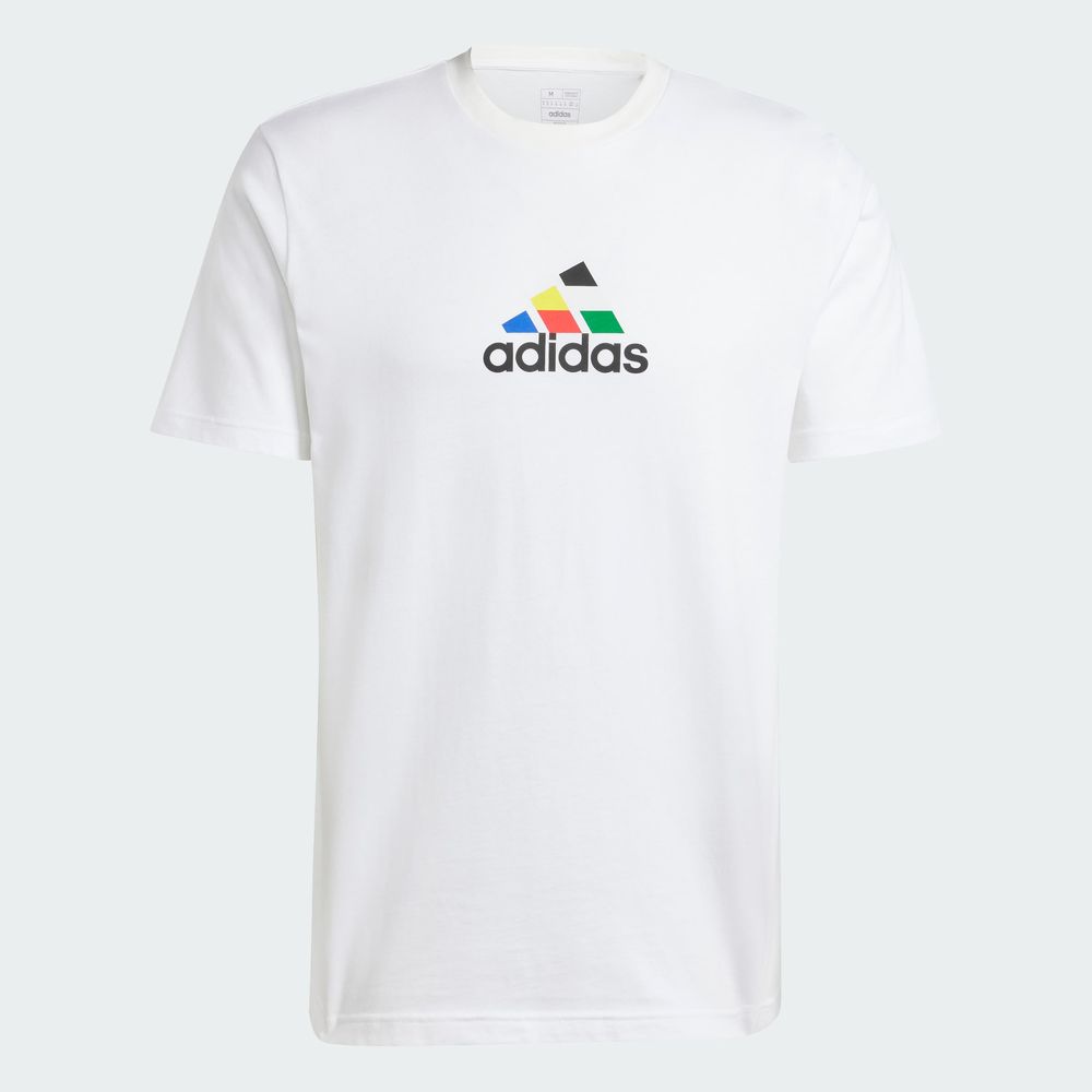 Foto 4 pulgar | Playera House Of Tiro Nations Estampada Adidas Blanco Hombre