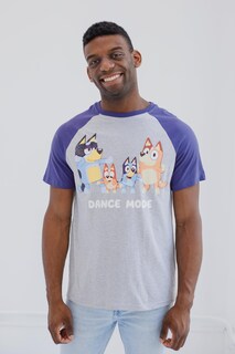 Foto 2 | Camiseta Bluey Bingo Dad Para Hombre Azul Talla Xxl - Venta Internacional.