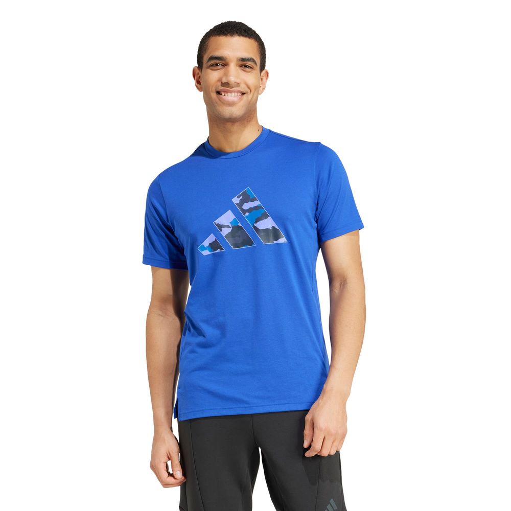 Foto 3 pulgar | Playera Adidas Azul para Hombre