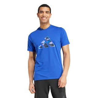 Foto 2 | Playera Adidas Azul para Hombre