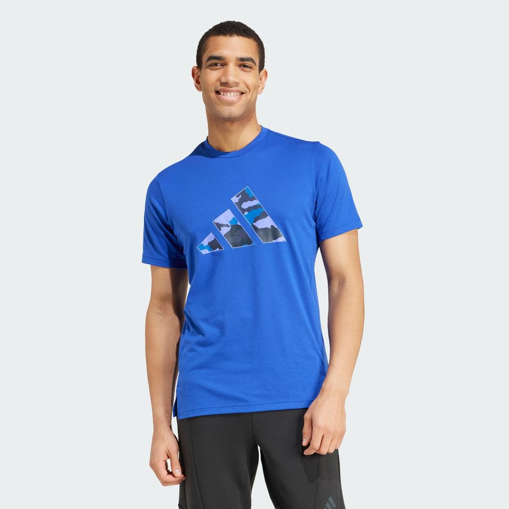 Foto 5 pulgar | Playera Adidas Azul para Hombre