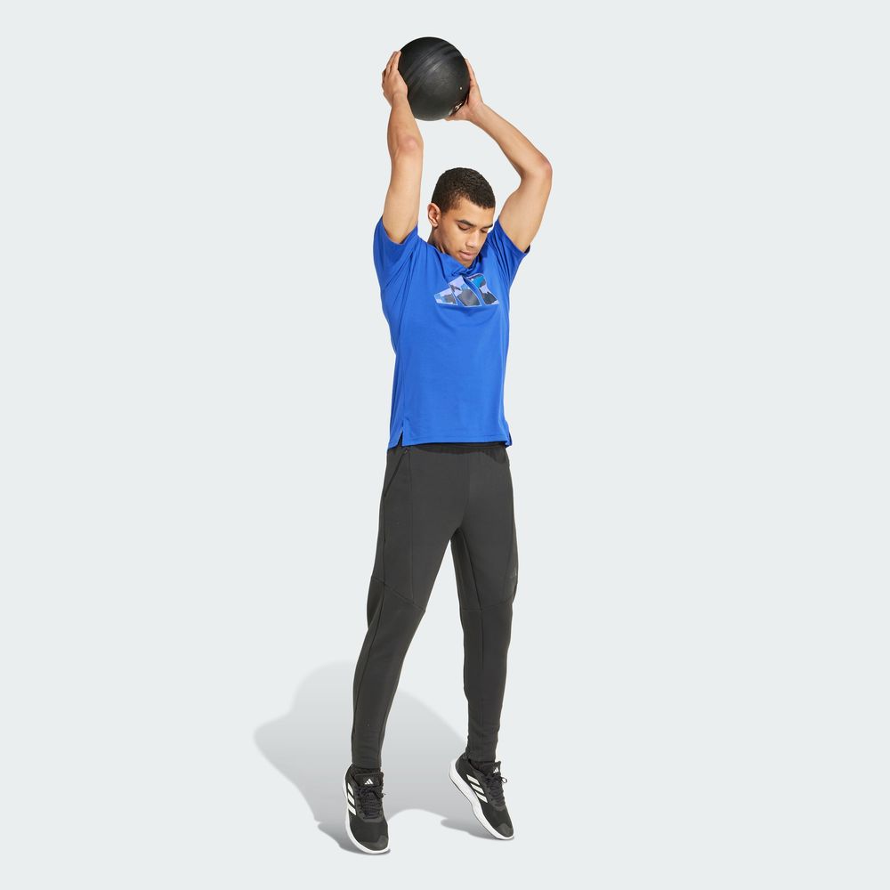 Foto 7 pulgar | Playera Adidas Azul para Hombre