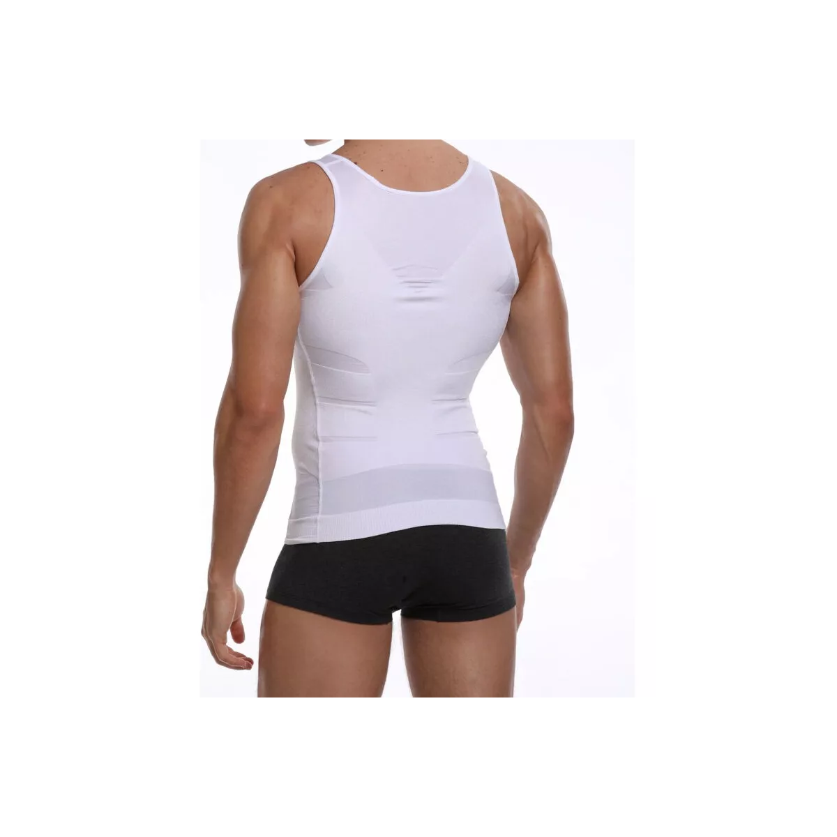 Foto 4 pulgar | Kit 3pzs Playeras Faja Reductora Moldeadora Para Hombre Talla M Eo Safe Imports Esi-15180 Blanco