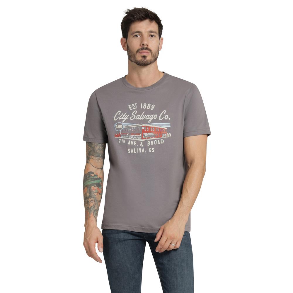 Foto 2 pulgar | Playera Hombre Lee Regular Fit 245 Gris