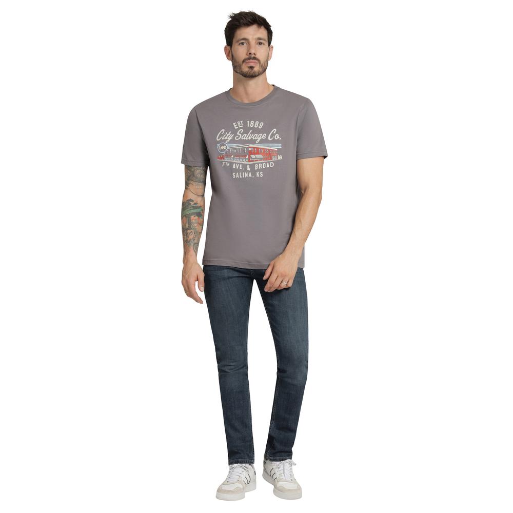 Foto 5 pulgar | Playera Hombre Lee Regular Fit 245 Gris