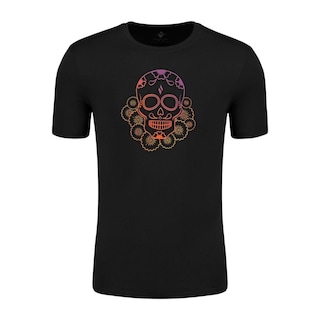 Foto 1 | Playera Skechers Dia De Muertos Skechers 3aug001blk Unisex Casual Negro