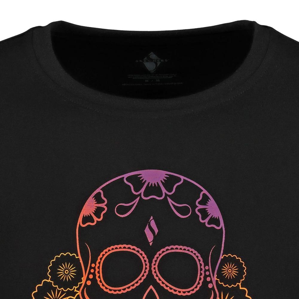 Foto 4 pulgar | Playera Skechers Dia De Muertos Skechers 3aug001blk Unisex Casual Negro