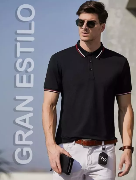Foto 3 pulgar | Playera Tipo Polo Calidad Moda Casual Fashion