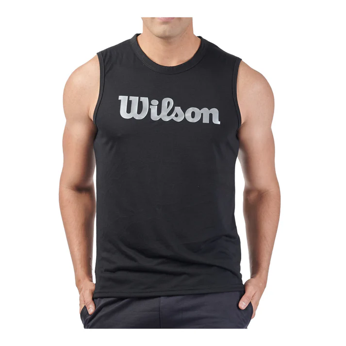 Foto 2 pulgar | Playera Wilson Polyspun Sin Manga Estampada Para Hombre