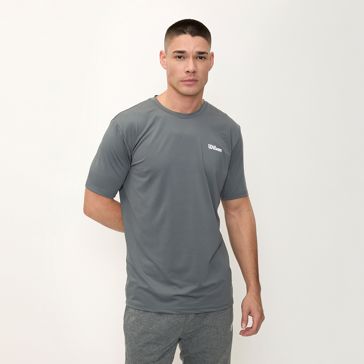 Foto 2 pulgar | Playera Wilson Ultra Ligera Cuello Redondo Para Hombre