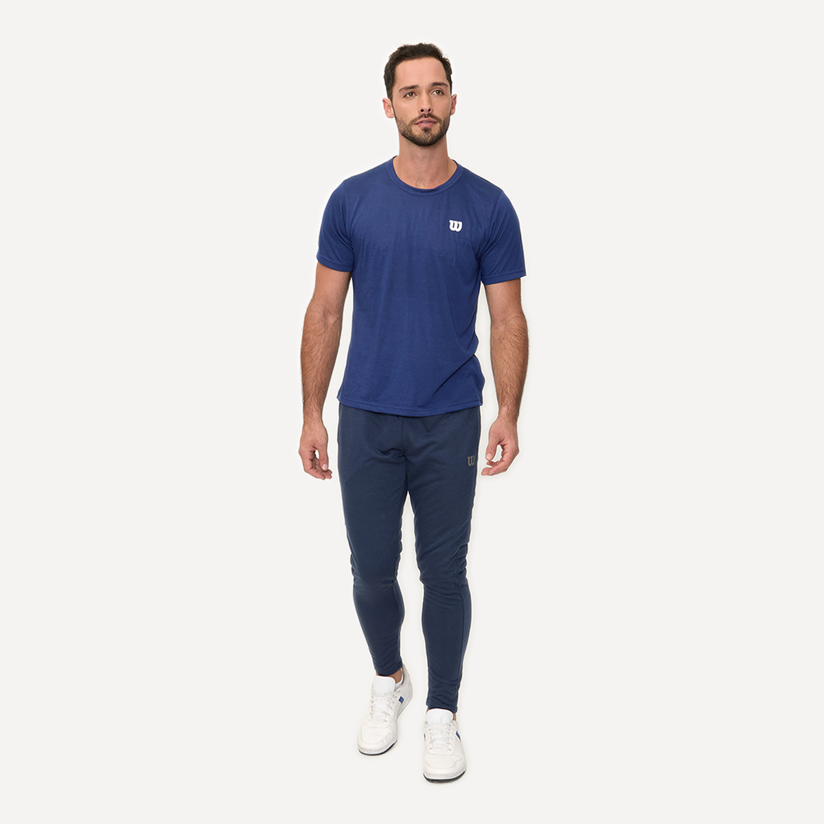 Foto 6 pulgar | Playera Wilson Polyspun Cuello Redondo Lisa Para Hombre