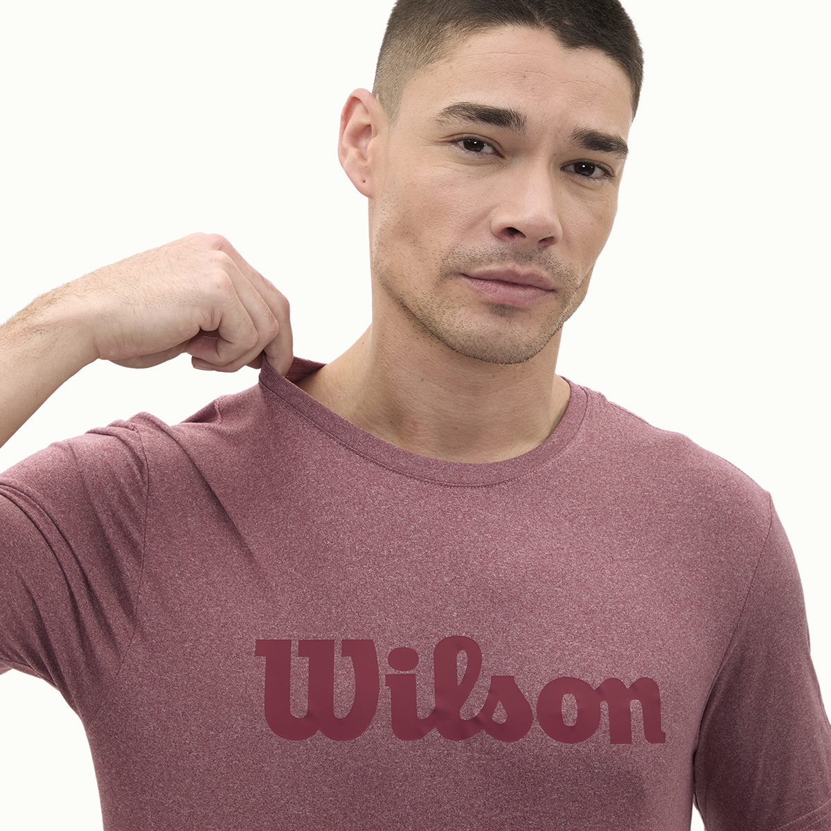 Foto 3 pulgar | Playera Wilson Cuello Redondo Estampada Para Hombre