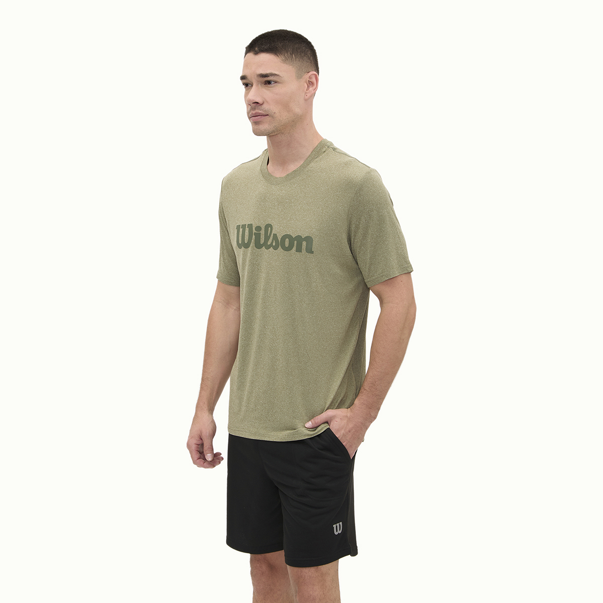 Foto 3 pulgar | Playera Wilson Cuello Redondo Estampada Para Hombre