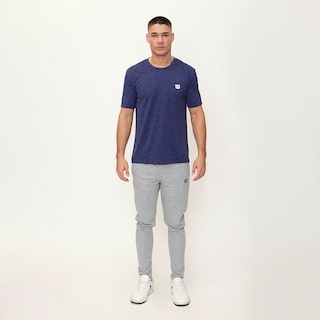Foto 5 | Playera Wilson Cuello Redondo Jaspeada Lisa Para Hombre