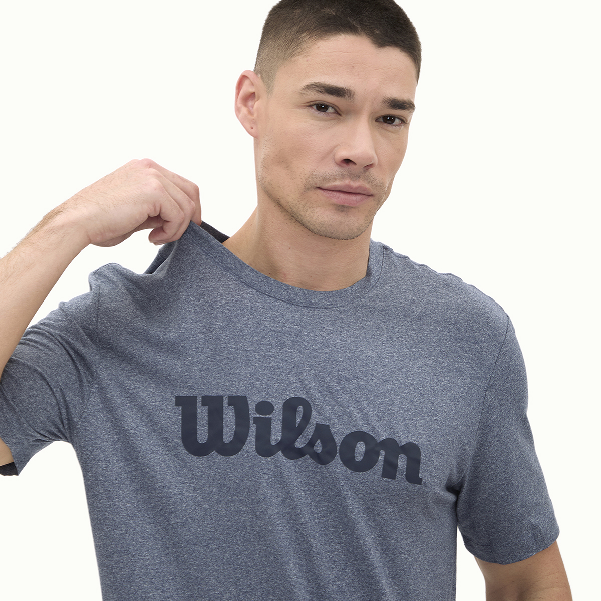 Foto 3 pulgar | Playera Wilson Cuello Redondo Estampada para Hombre