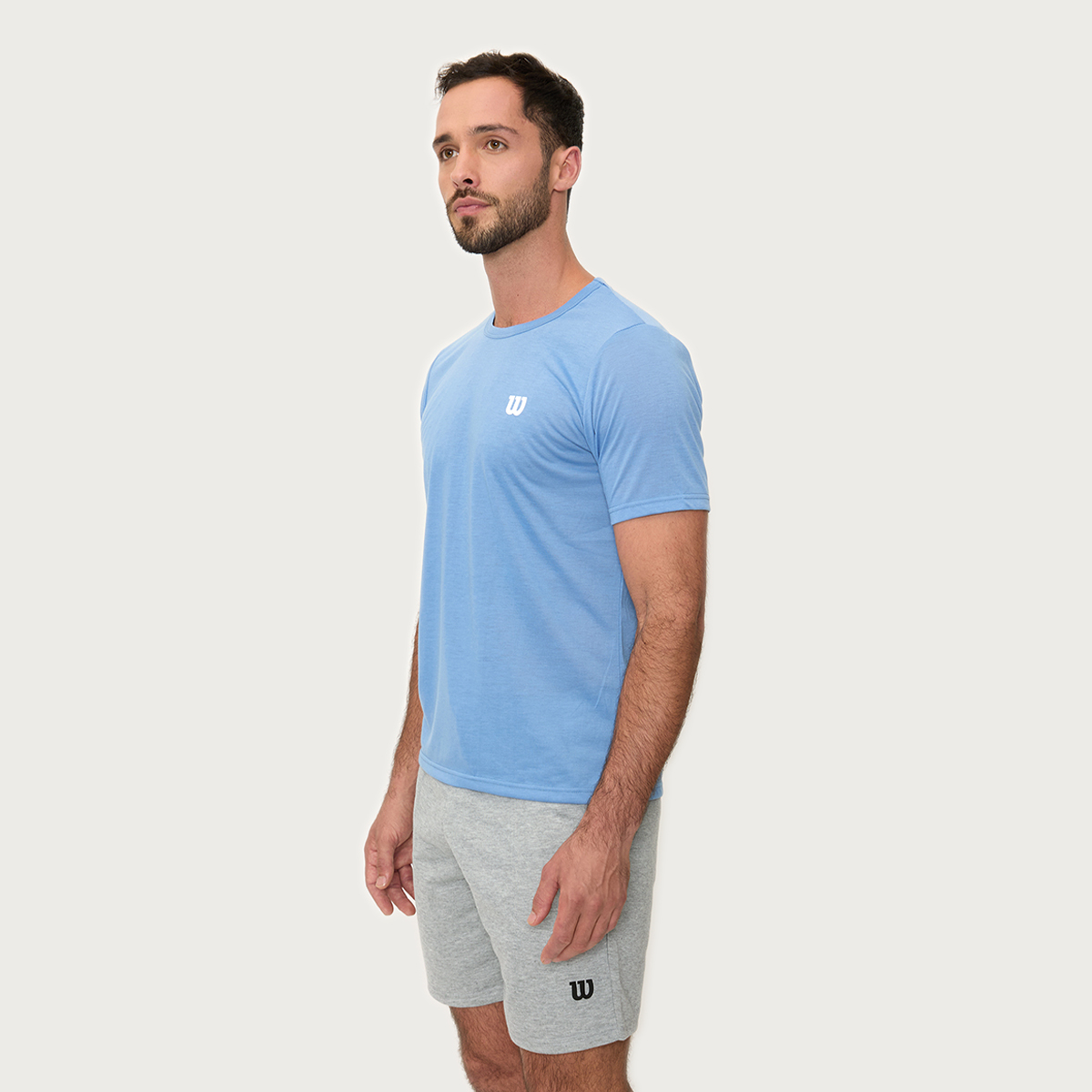 Foto 3 pulgar | Playera Wilson Polyspun Cuello Redondo Lisa Para Hombre