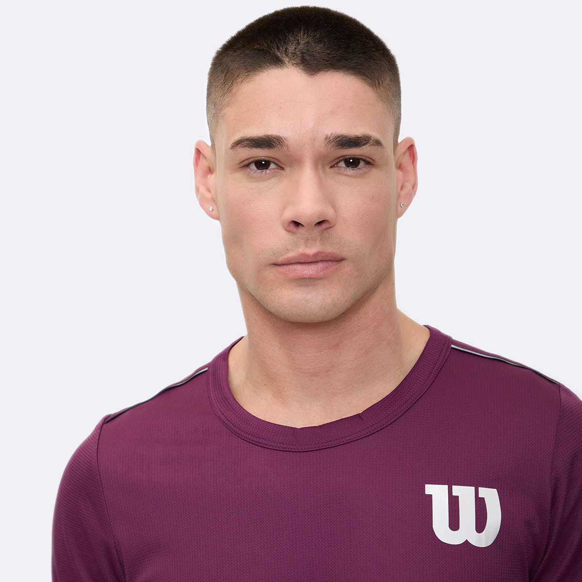 Foto 4 pulgar | Playera Wilson Cuello Redondo Ventilada Para Hombre