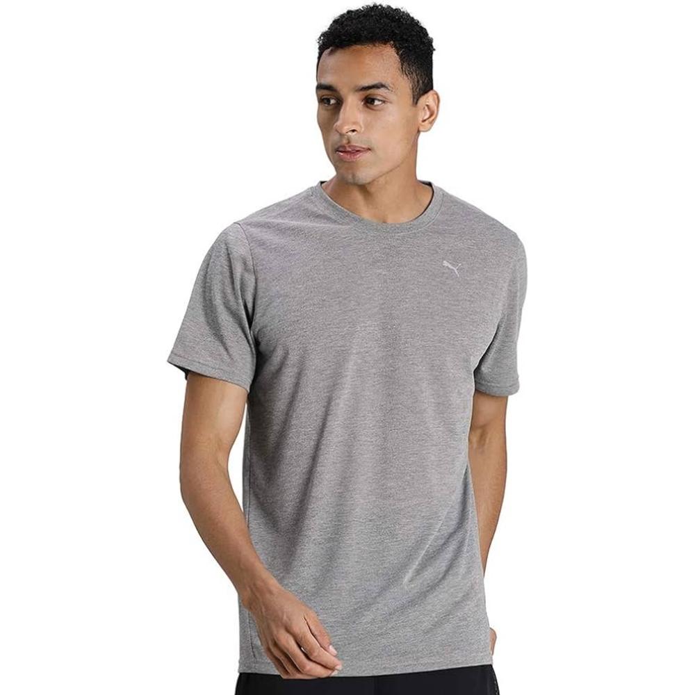 Foto 2 pulgar | Playera Puma Performance Heather Tee Gris para Hombre