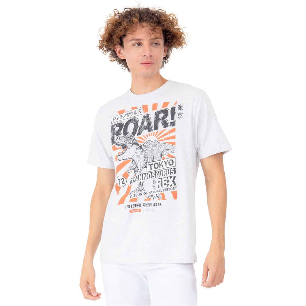 Playera Para Hombre Quarry Estampado Asiático