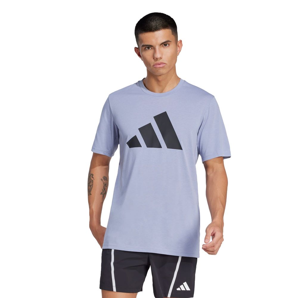 Foto 3 pulgar | Playera Deportiva Train Essentials Feelready Logo Adidas Violeta Hombre