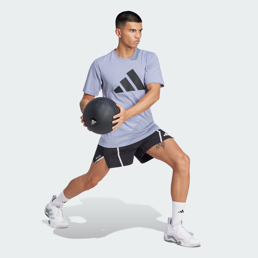 Foto 6 pulgar | Playera Deportiva Train Essentials Feelready Logo Adidas Violeta Hombre