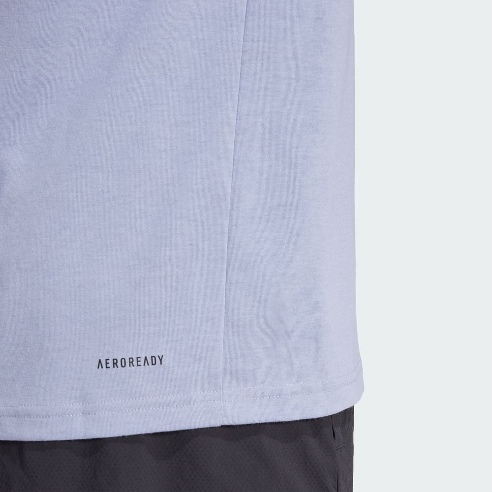 Foto 8 pulgar | Playera Deportiva Train Essentials Feelready Logo Adidas Violeta Hombre