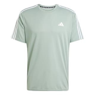 Foto 1 | Playera Train Essentials 3-stripes Adidas Verde Hombre
