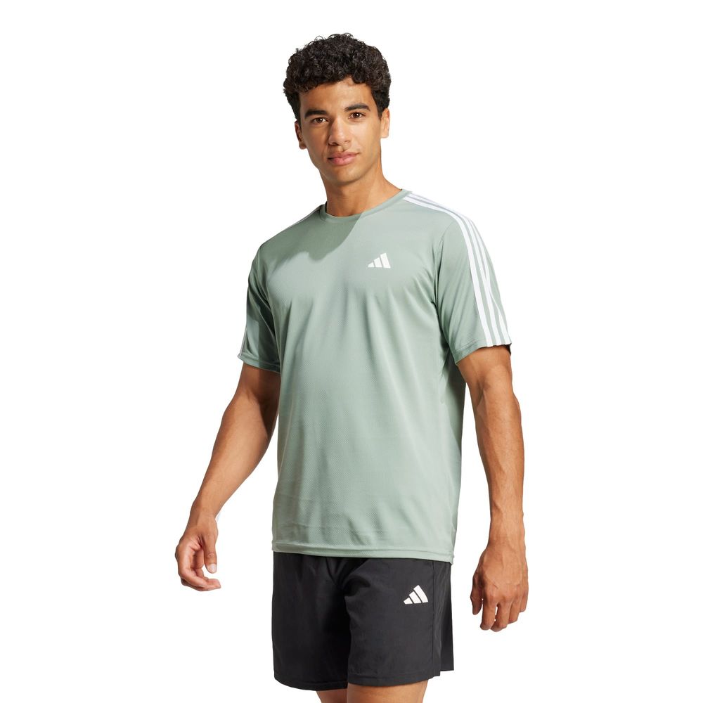 Foto 3 pulgar | Playera Train Essentials 3-stripes Adidas Verde Hombre