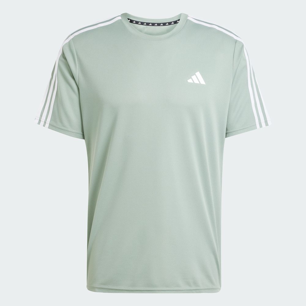 Foto 4 pulgar | Playera Train Essentials 3-stripes Adidas Verde Hombre