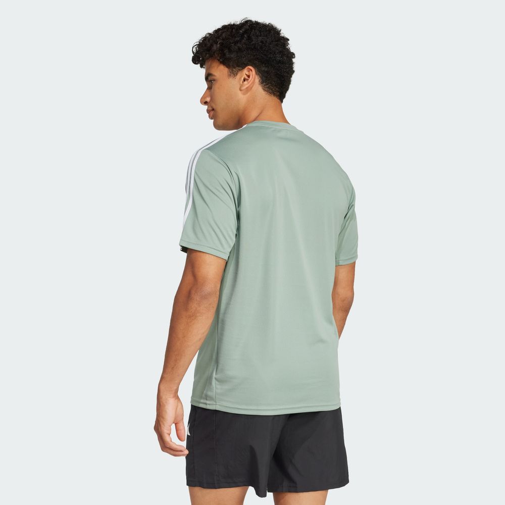 Foto 5 pulgar | Playera Train Essentials 3-stripes Adidas Verde Hombre