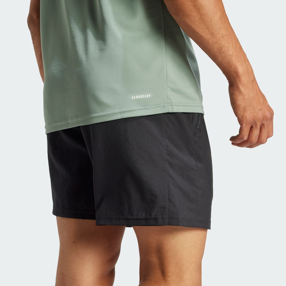 Foto 8 pulgar | Playera Train Essentials 3-stripes Adidas Verde Hombre