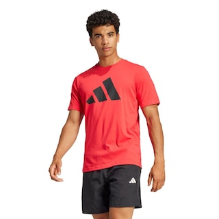 Foto 2 | Playera Deportiva Train Essentials Feelready Logo Adidas Rojo Hombre