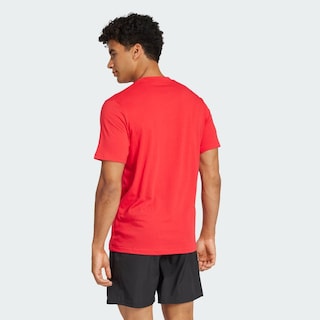 Foto 4 | Playera Deportiva Train Essentials Feelready Logo Adidas Rojo Hombre